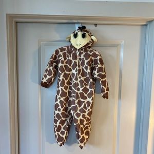 Giraffe Baby Zip up with Hood Costume/ Play Suit, size 24 Months
